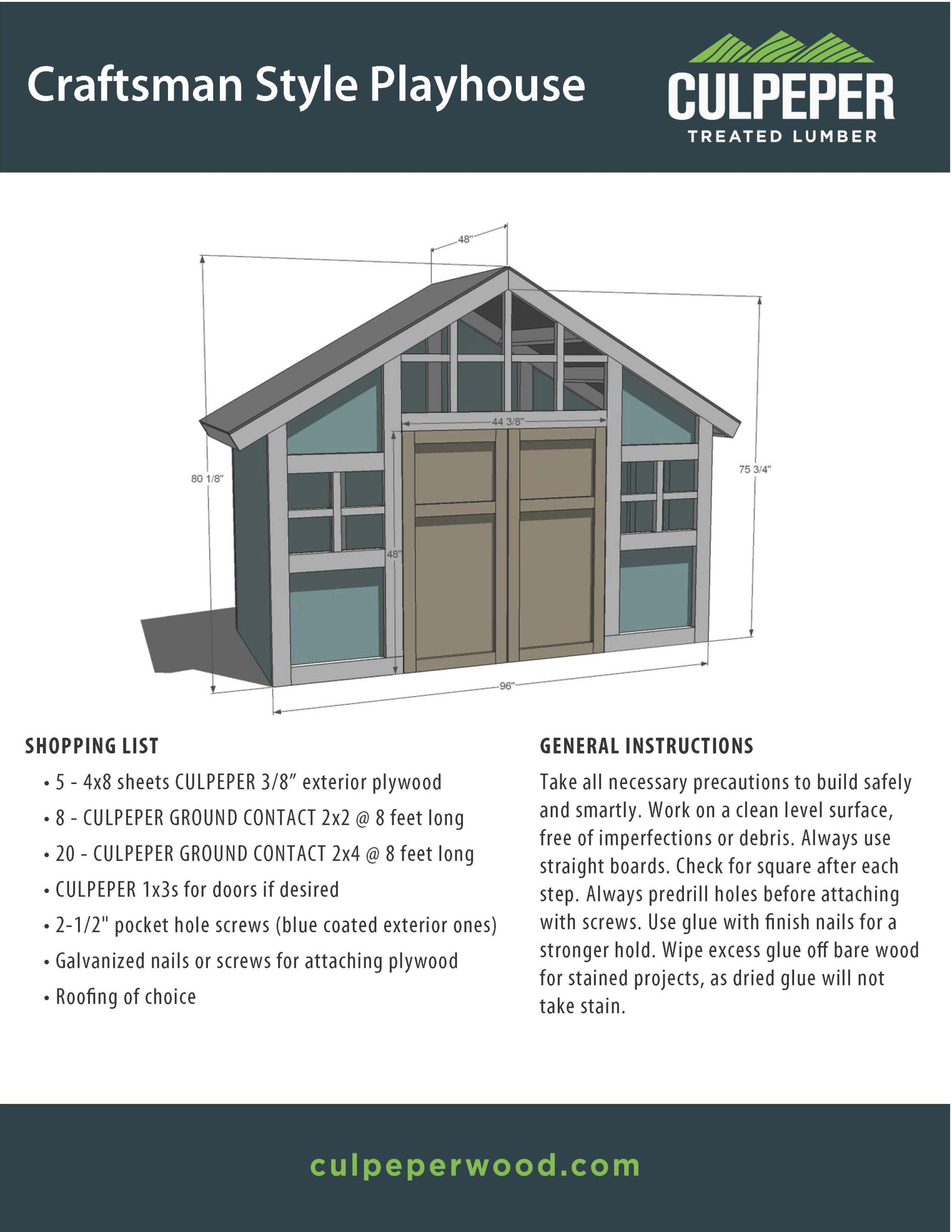 Craftsman Style Playhouse Plan 030325_Page_1