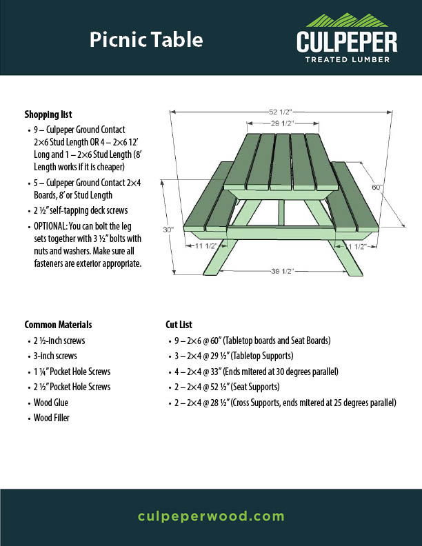 Picnic Table 030325